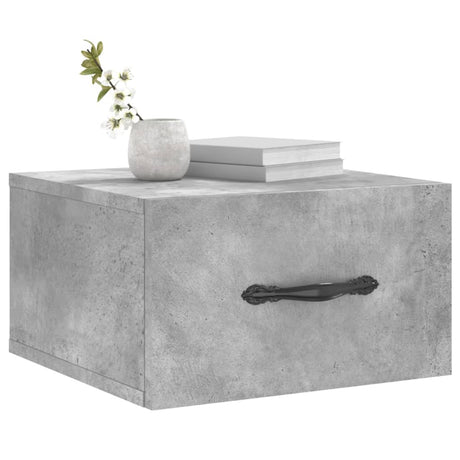 Vidaxl nachtkastjes 2 st wandgemonteerd 35x35x20 cm betongrijs