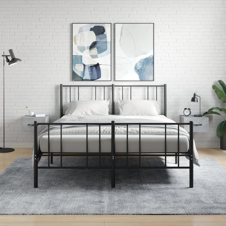 Vidaxl nachtkastjes 2 st wandgemonteerd 35x35x20 cm betongrijs