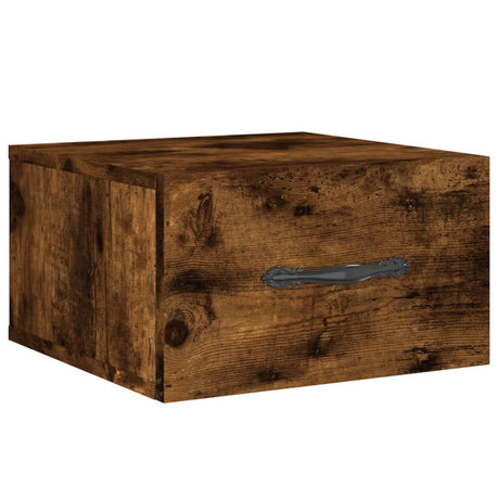 Vidaxl nachtkastjes 2 st wandgemonteerd 35x35x20 cm gerookt eikenkleur
