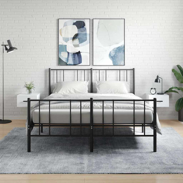 Vidaxl nachtkastjes 2 st wandgemonteerd 35x35x20 cm wit