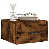 Vidaxl nachtkastje wandgemonteerd 35x35x20 cm gerookt eikenkleurig