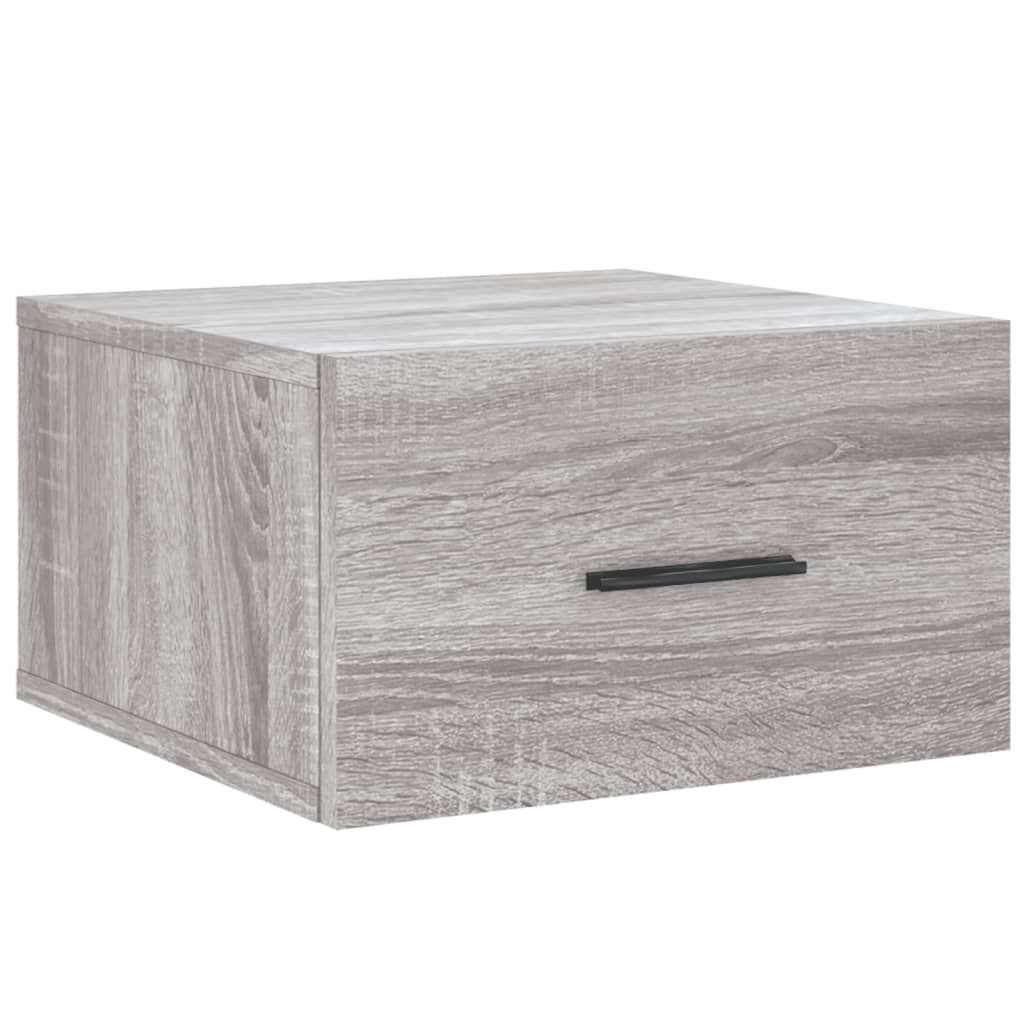 Vidaxl nachtkastje wandgemonteerd 35x35x20 cm grijs sonoma eikenkleur