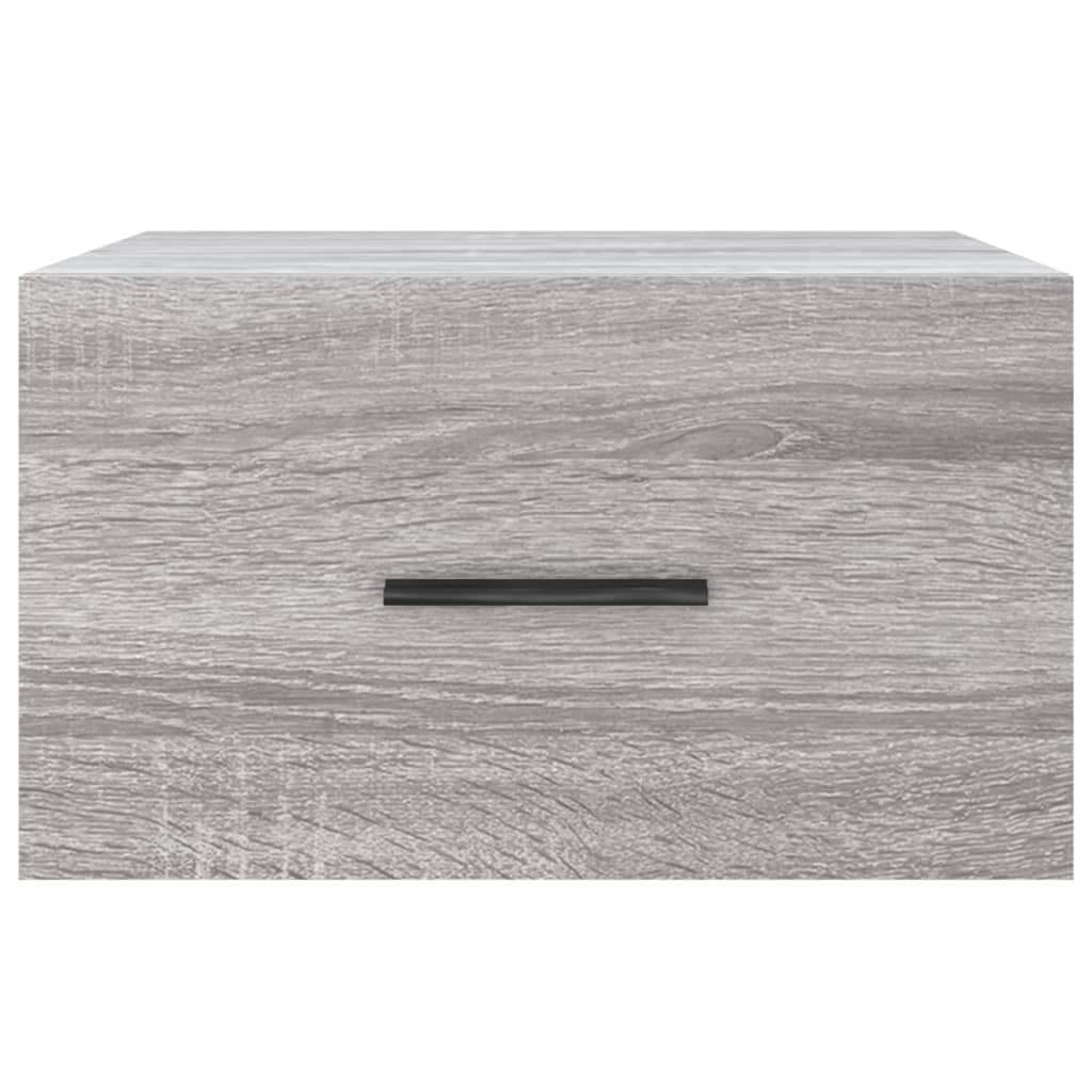 Vidaxl nachtkastje wandgemonteerd 35x35x20 cm grijs sonoma eikenkleur