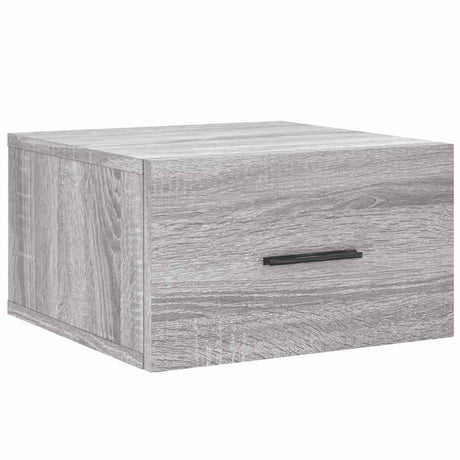 Vidaxl nachtkastjes 2 st wandgemonteerd 35x35x20 cm grijs sonoma eiken