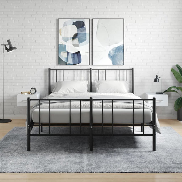Vidaxl nachtkastjes 2 st wandgemonteerd 35x35x20 cm wit