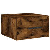 Vidaxl nachtkastje wandgemonteerd 35x35x20 cm gerookt eikenkleurig