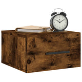 Vidaxl nachtkastje wandgemonteerd 35x35x20 cm gerookt eikenkleurig