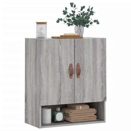 Vidaxl wandkast 60x31x70 cm bewerkt hout grijs sonoma eikenkleurig