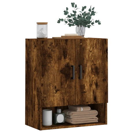 Vidaxl wandkast 60x31x70 cm bewerkt hout gerookt eikenkleurig