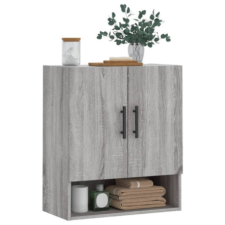 Vidaxl wandkast 60x31x70 cm bewerkt hout grijs sonoma eikenkleurig