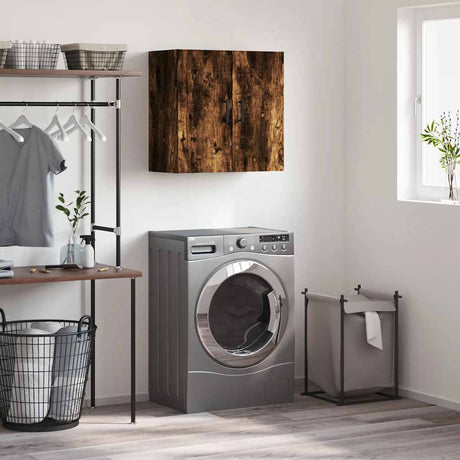 Vidaxl wandkast 60x31x60 cm bewerkt hout gerookt eikenkleurig