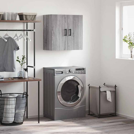 Vidaxl wandkast 60x31x60 cm bewerkt hout grijs sonoma eikenkleurig