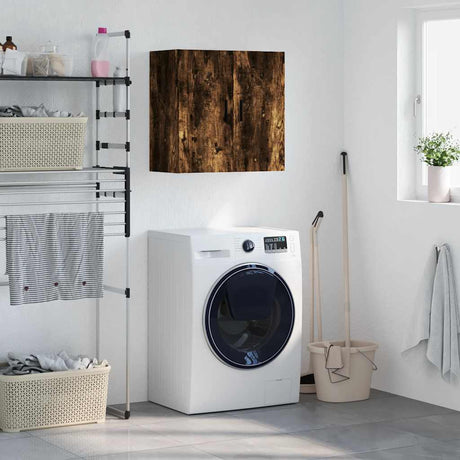 Vidaxl wandkast 60x31x60 cm bewerkt hout gerookt eikenkleurig