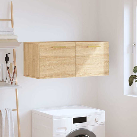 Vidaxl wandkast 80x36,5x35 cm bewerkt hout sonoma eikenkleurig