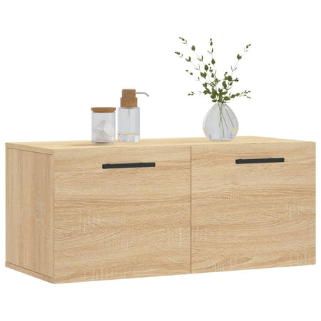 Vidaxl wandkast 80x36,5x35 cm bewerkt hout sonoma eikenkleurig