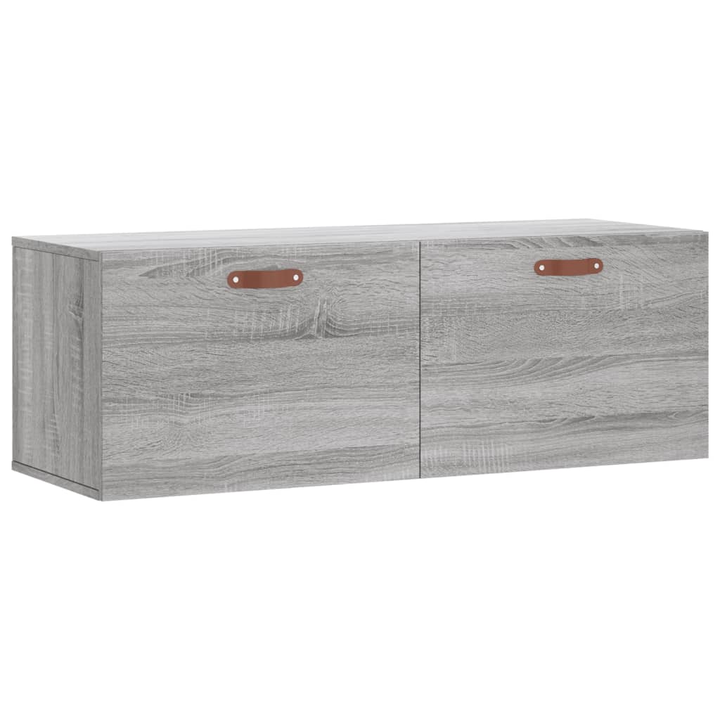 Vidaxl wandkast 100x36,5x35 cm bewerkt hout grijs sonoma eikenkleurig