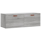 Vidaxl wandkast 100x36,5x35 cm bewerkt hout grijs sonoma eikenkleurig