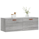 Vidaxl wandkast 100x36,5x35 cm bewerkt hout grijs sonoma eikenkleurig