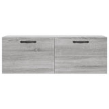 Vidaxl wandkast 100x36,5x35 cm bewerkt hout grijs sonoma eikenkleurig