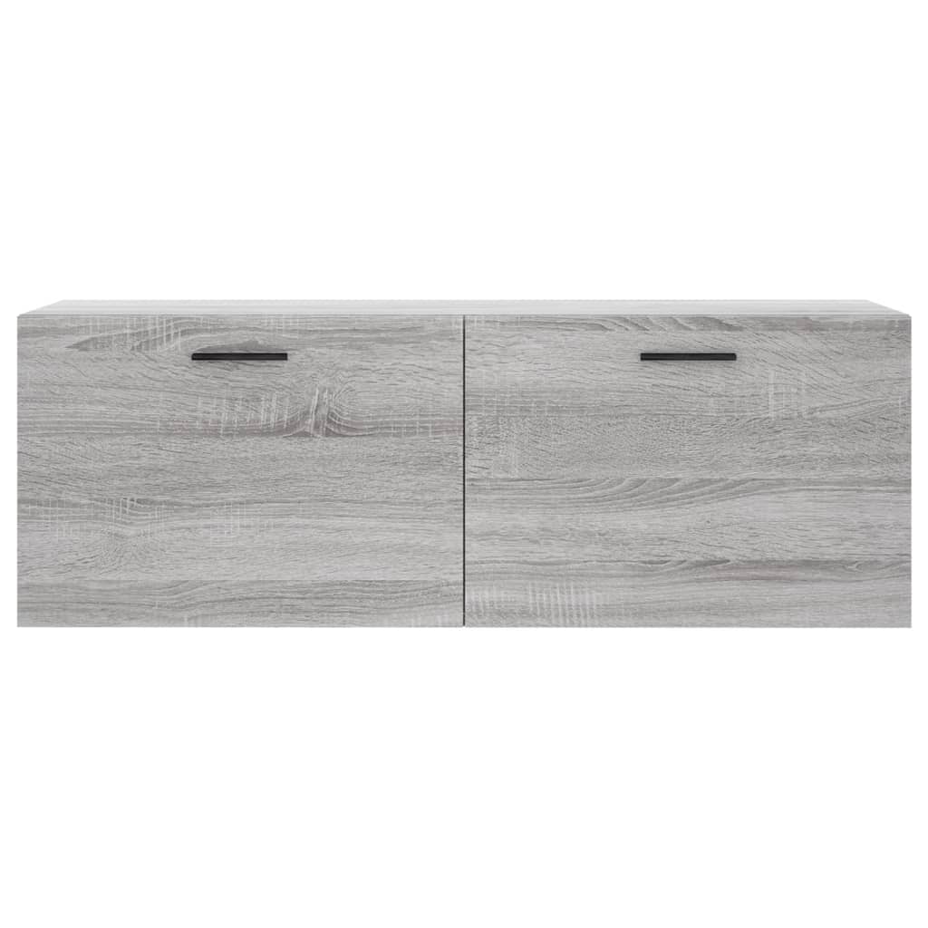 Vidaxl wandkast 100x36,5x35 cm bewerkt hout grijs sonoma eikenkleurig