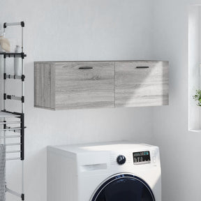 Vidaxl wandkast 100x36,5x35 cm bewerkt hout grijs sonoma eikenkleurig