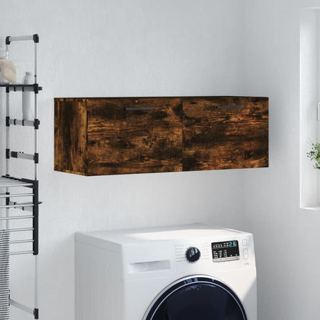 Vidaxl wandkast 100x36,5x35 cm bewerkt hout gerookt eikenkleurig