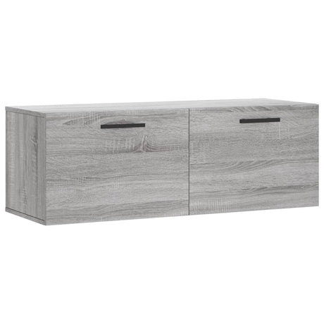 Vidaxl wandkast 100x36,5x35 cm bewerkt hout grijs sonoma eikenkleurig