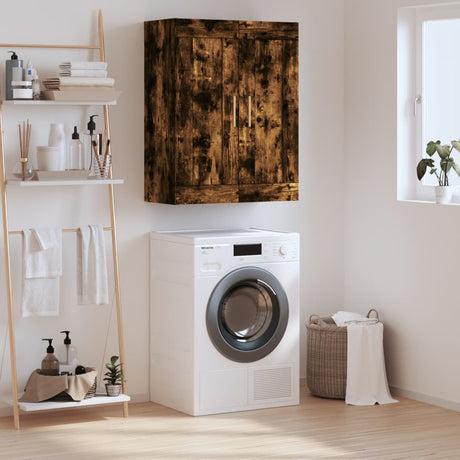 Vidaxl wandkast 69,5x34x90 cm bewerkt hout gerookt eikenkleurig