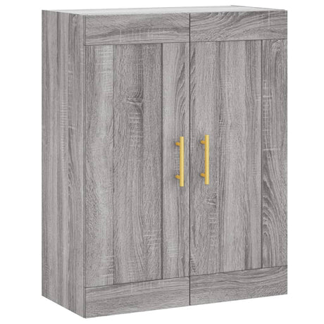 Vidaxl wandkast 69,5x34x90 cm bewerkt hout grijs sonoma eikenkleurig