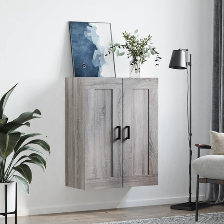 Vidaxl wandkast 69,5x34x90 cm bewerkt hout grijs sonoma eikenkleurig