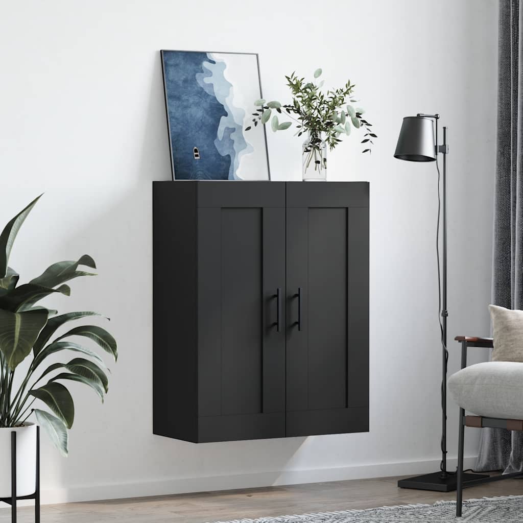 Vidaxl wandkast 69,5x34x90 cm bewerkt hout zwart