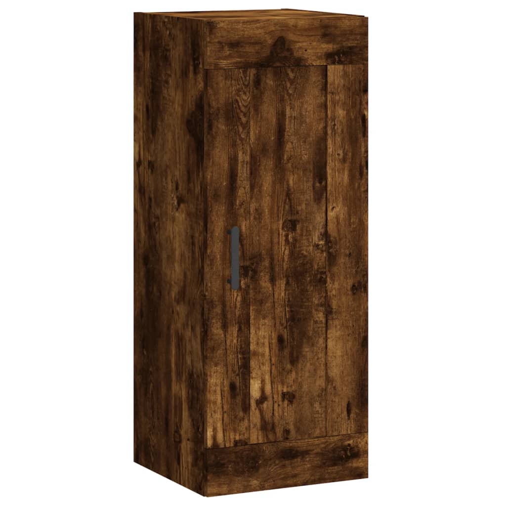 Vidaxl wandkast 34,5x34x90 cm bewerkt hout gerookt eikenkleurig