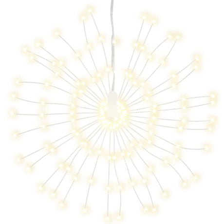 Vidaxl kerstverlichting vuurwerk 8 st 140 warmwitte led's 17 cm