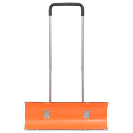 Vidaxl sneeuwschep met uitschuifbaar handvat 96 cm bladstaal oranje
