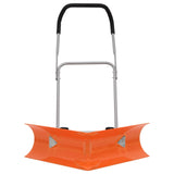 Vidaxl Snow -Scoop Double-Aanglé avec une poignée extensible en acier orange