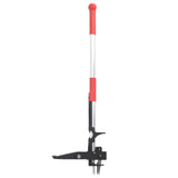Vidaxl onkruidsteker 99,5 cm geanodiseerd aluminium rood en zilver