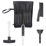 Vidaxl 3-in-1 Snow-Shovel-Set Aluminiumschwarz