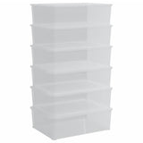 Pudełka do przechowywania vidaxl 6 St Stackable 25 l Plastic