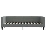 Vidaxl slaapbank 80x200 cm stof donkergrijs