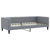 Vidaxl slaapbank 90x200 cm stof lichtgrijs