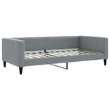Vidaxl slaapbank 100x200 cm stof lichtgrijs