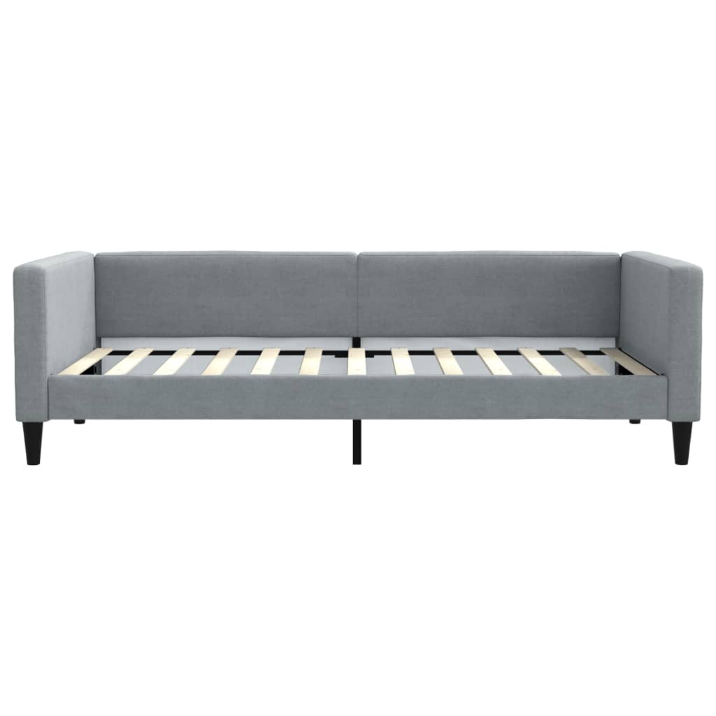 Vidaxl slaapbank 100x200 cm stof lichtgrijs