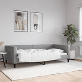 Vidaxl slaapbank 100x200 cm stof lichtgrijs