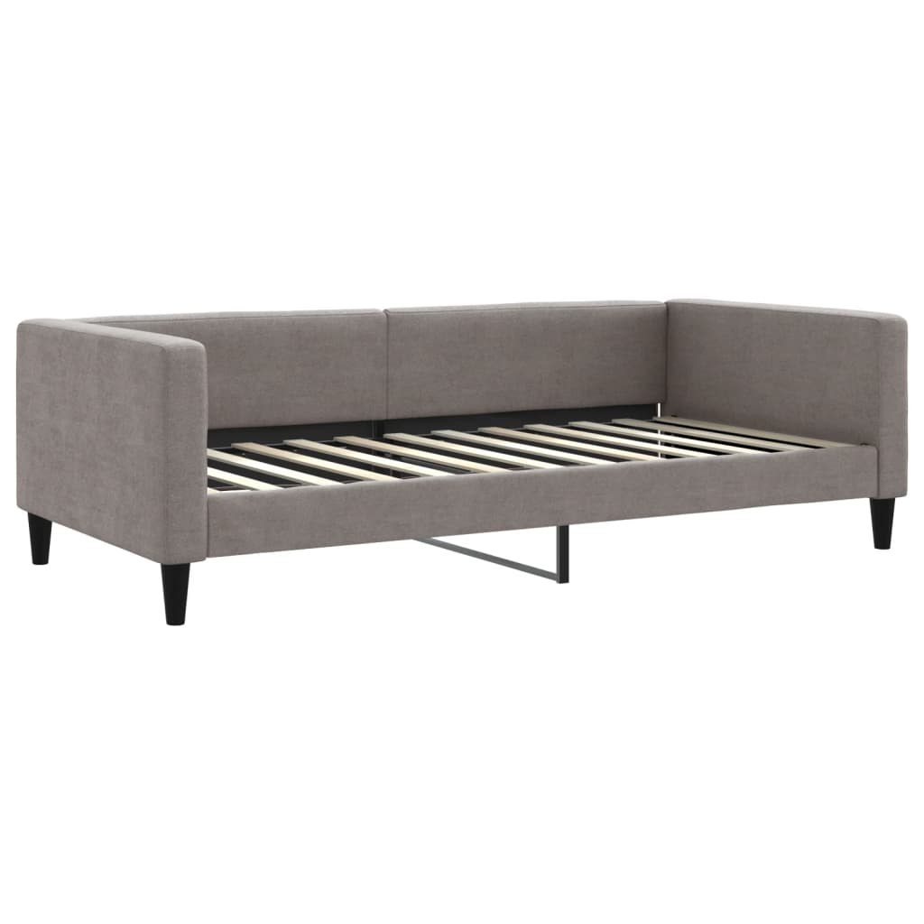 Vidaxl slaapbank 100x200 cm stof taupe