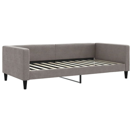 Vidaxl slaapbank 100x200 cm stof taupe
