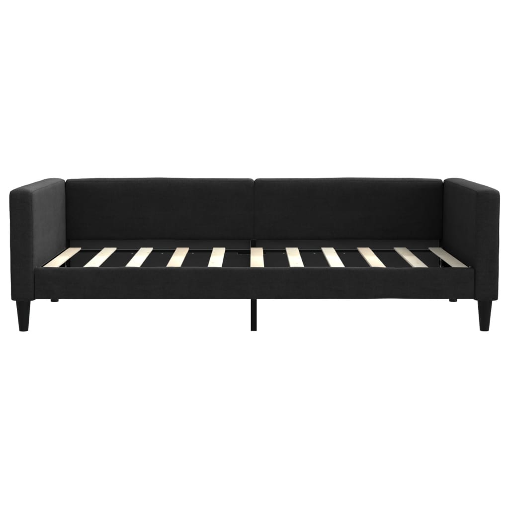 Vidaxl slaapbank 90x190 cm stof zwart