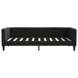 Vidaxl slaapbank 90x190 cm stof zwart