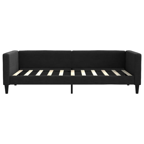 Vidaxl slaapbank 90x190 cm stof zwart