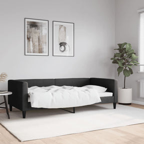 Vidaxl slaapbank 90x190 cm stof zwart