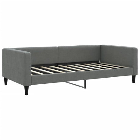 Vidaxl slaapbank 100x190 cm stof donkergrijs